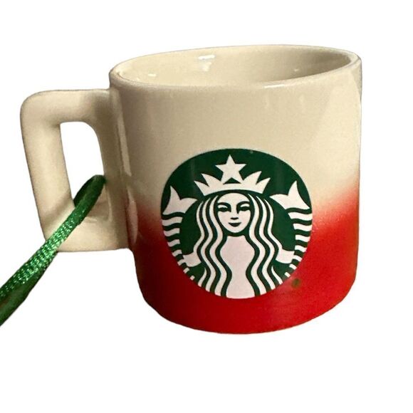 NWT Disney Starbucks Mug Ornament - Holiday Mickey - Walt Disney World - Picture 2 of 3